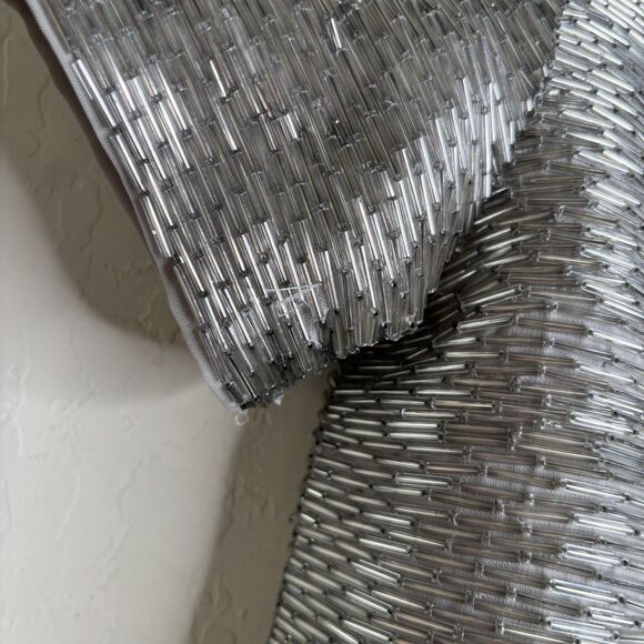 STAUD Bead Embellished Silver Skirt Set - Picture 9 of 16